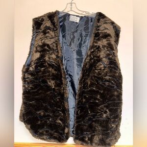 Vintage faux fur vest